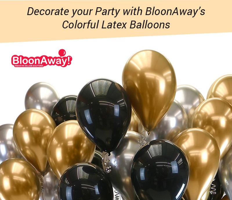 Decorate your Party with BloonAway’s Colorful Latex Balloons