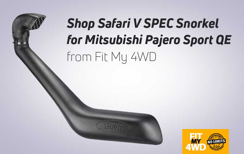 Shop Safari V SPEC Snorkel for Mitsubishi Pajero Sport QE from Fit My 4WD