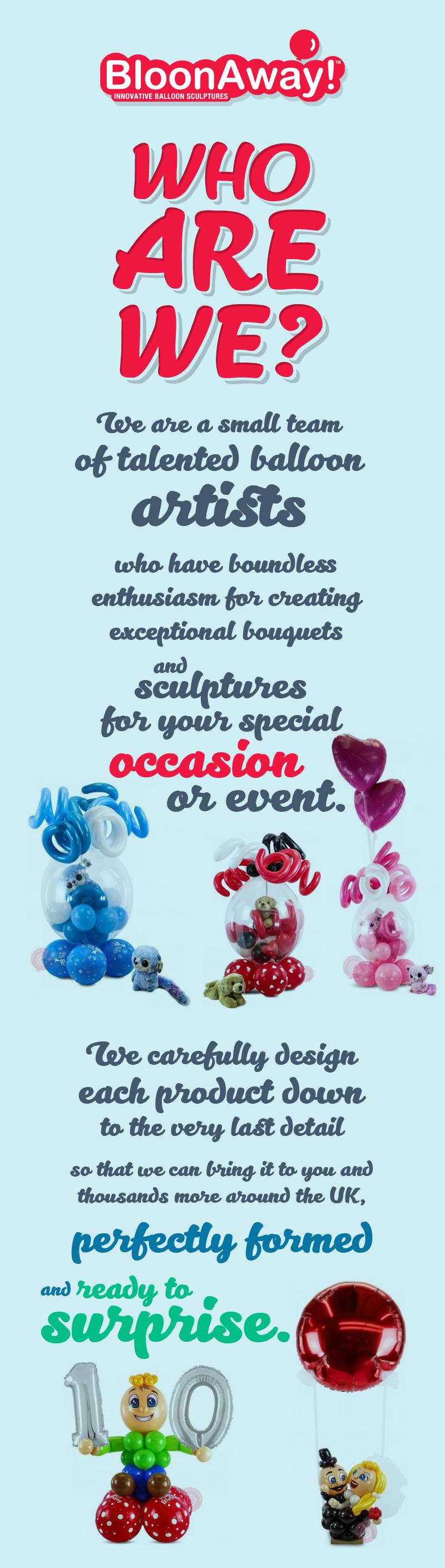 Order Pre-Inflated Balloons, Bouquets and Sculptures from BloonAway