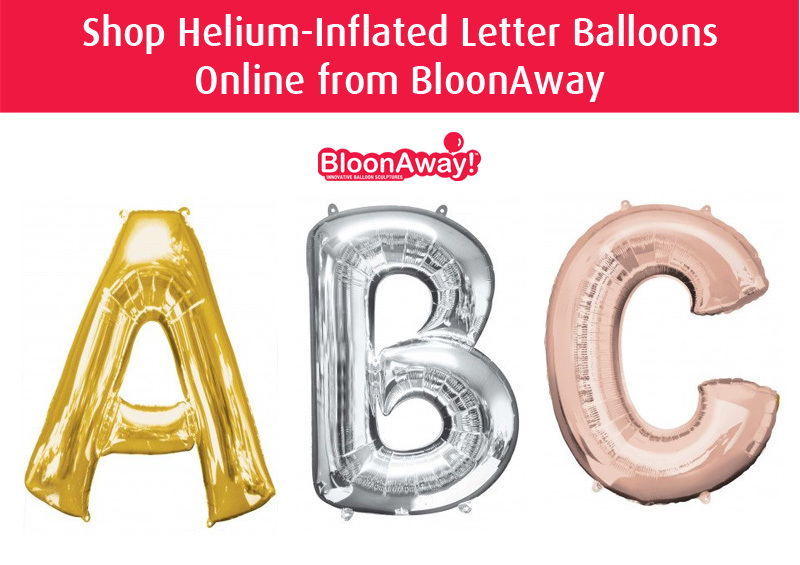 Shop Helium-Inflated Letter Balloons Online from BloonAway