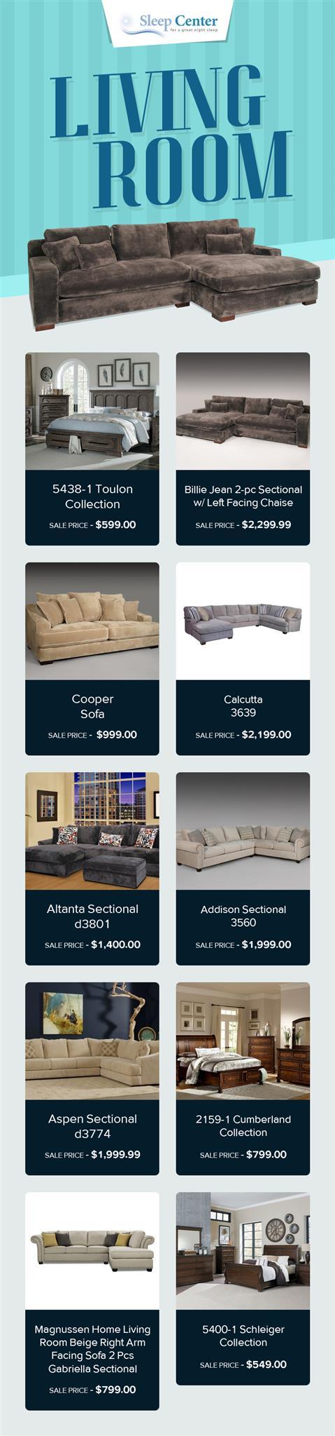 Shop Modern Living Room Furniture Online at the Best Prices from Sleep Center