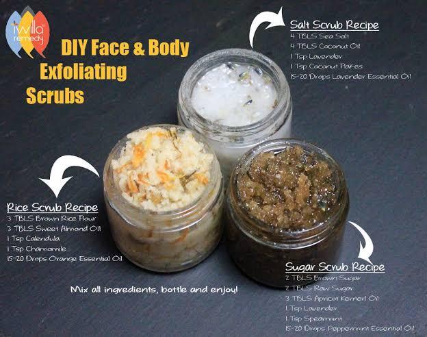 Natural recipes for exfoliation of the body - Care Beauty